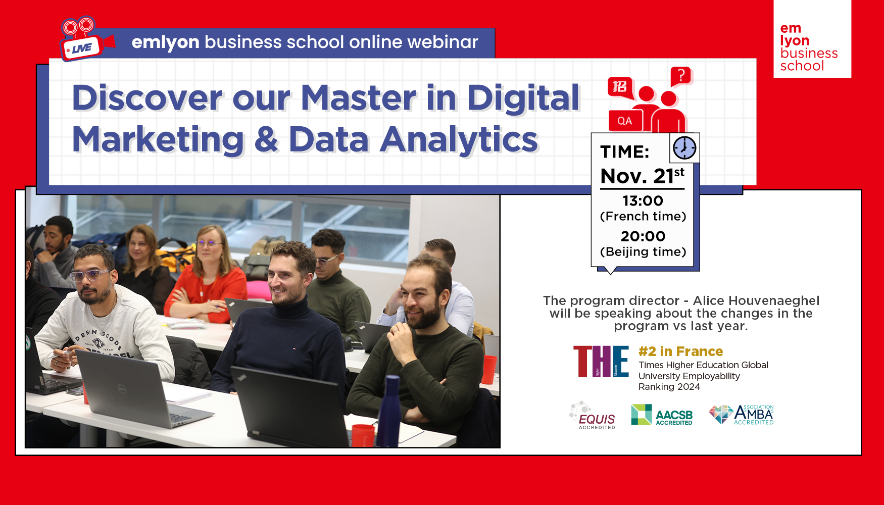 Discover our Master in Digital Marketing & Data Analytics